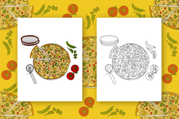 Cheesy Pizza Coloring Pages for Kids: A Fun and Engaging Art Activity