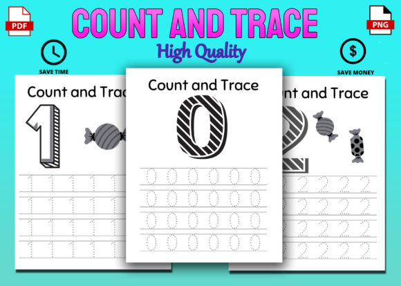 Count and Trace Toddler Workbook