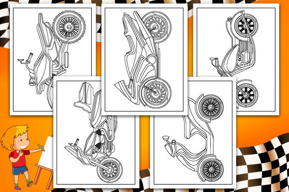 Engaging and Creative Motorcycles Coloring Book Pages for Kids