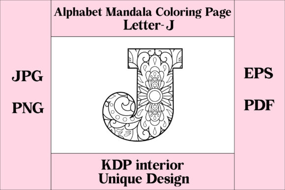 Explore Creativity with Alphabet Mandala J