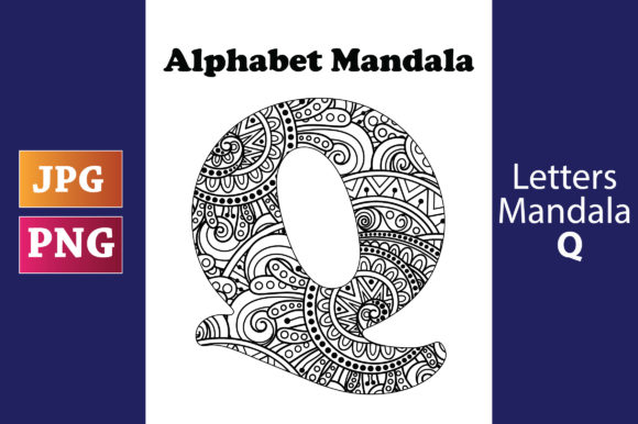 Explore Creativity with Alphabet Mandala, Q