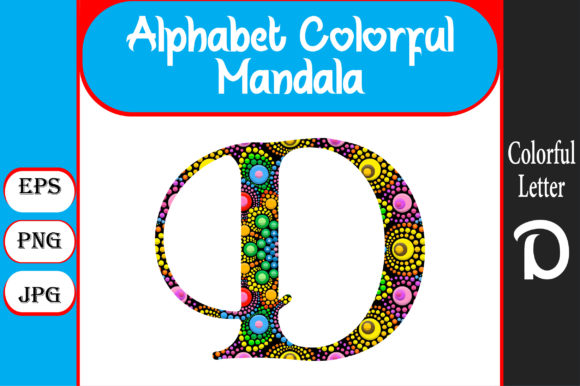 Explore the Vibrant Alphabet Colorful Mandala D
