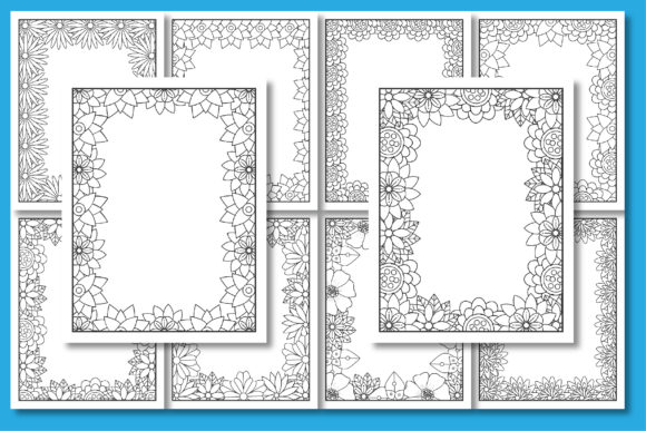 Exploring 10 Pages of Floral Border Coloring Pages: A Creative and Relaxing Pastime