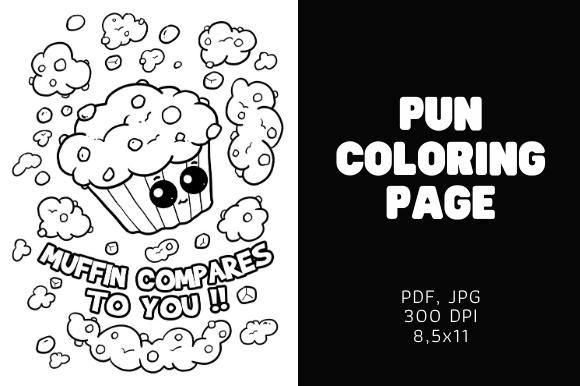 Exploring Muffin Pun - Food Coloring Page: A Creative and Engaging Activity for All Ages