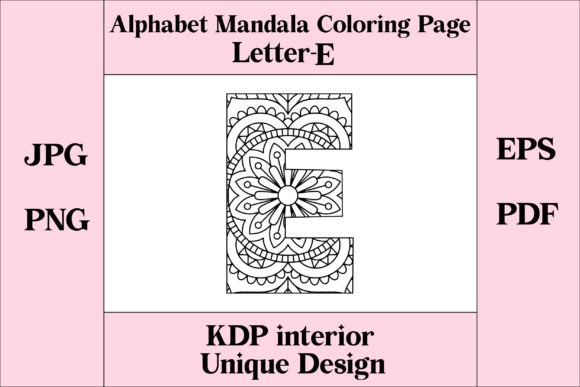 Exploring the Alphabet Mandala Letter E: A Creative and Educational Resource
