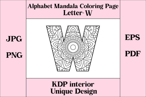 Exploring the Creative Potential of Alphabet Mandala Letter W
