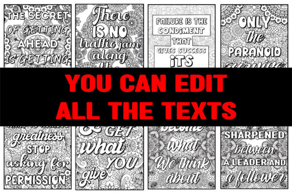 Inspirational Quotes Coloring for Adults