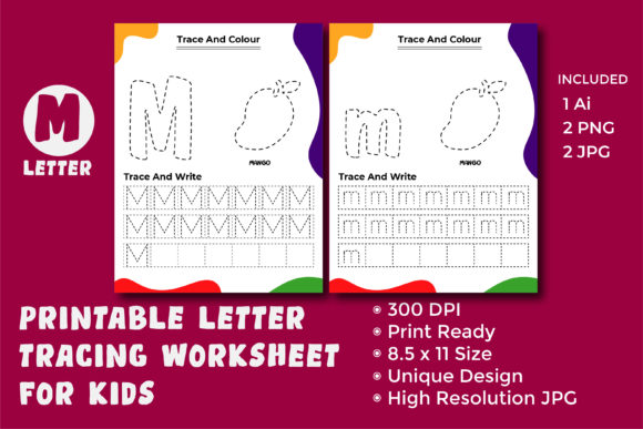 Mastering the Art of Tracing, Coloring, and Writing Letter M for Young Learners