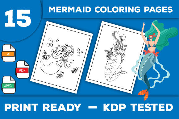 Mermaid Coloring Book Pages for Kids: A Versatile and Creative Resource