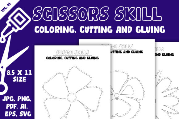 Scissor Skills Activity Book for Kids