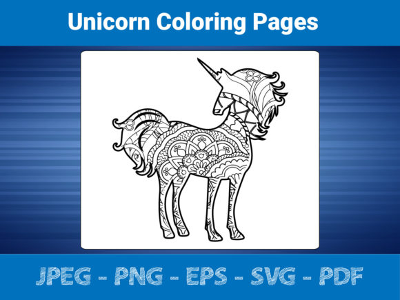 Unicorn Coloring Pages for Adult