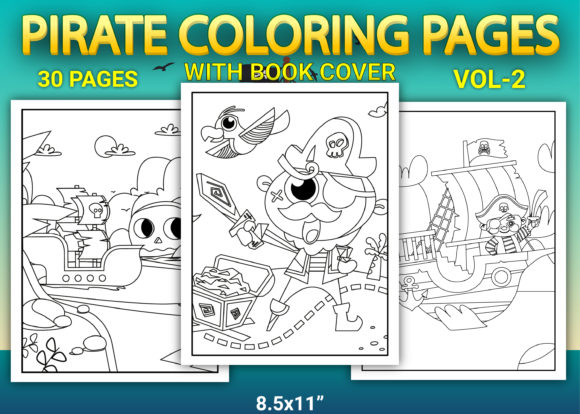 Unlocking Creativity and Engagement with Pirate Coloring Pages with Cover Vol-2